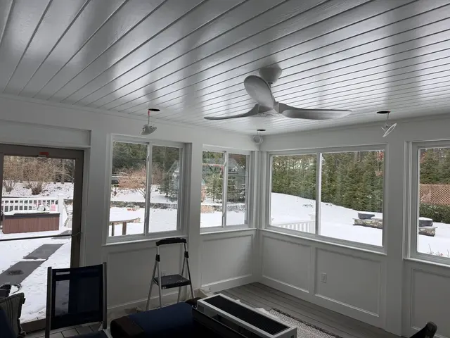 Four-season porch, finished