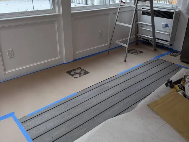 Four-season porch, in progress